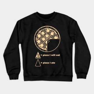 pizza chart Crewneck Sweatshirt